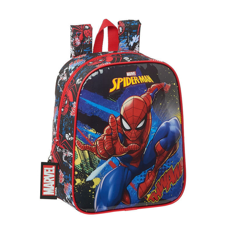 MOCHILA GUARDERIA ADAPTABLE SPIDER-MAN "GO HERO" SAFTA21 ENERO 612143232 27*22