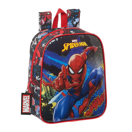 MOCHILA GUARDERIA ADAPTABLE SPIDER-MAN "GO HERO" SAFTA21 ENERO 612143232 27*22