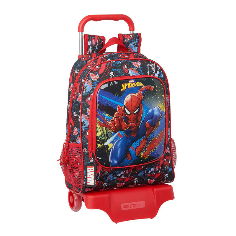 MOCHILA 522+CARRO 905 SPIDER-MAN "GO HERO" SAFTA21 ENERO 612143313 42*32