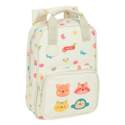 MOCHILA INFANTIL CON ASAS FACIL LIMPIEZA SAFTA PREESCOLAR "CABECITAS" 642391765 SAFTA23 VAC