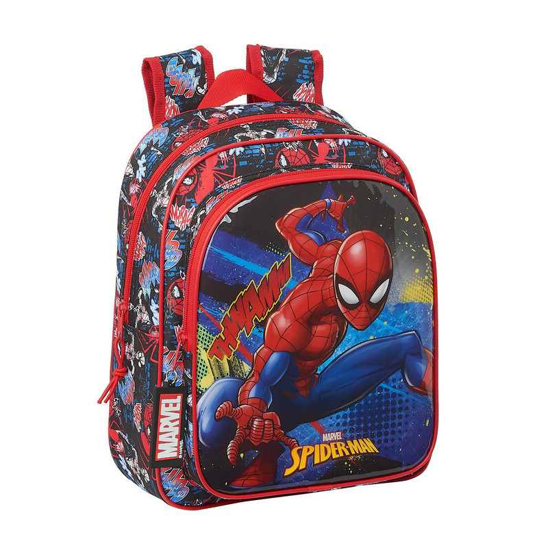 MOCHILA INFANTIL ADAPTABLE SPIDER-MAN "GO HERO" SAFTA21 ENERO 612143524 33*27