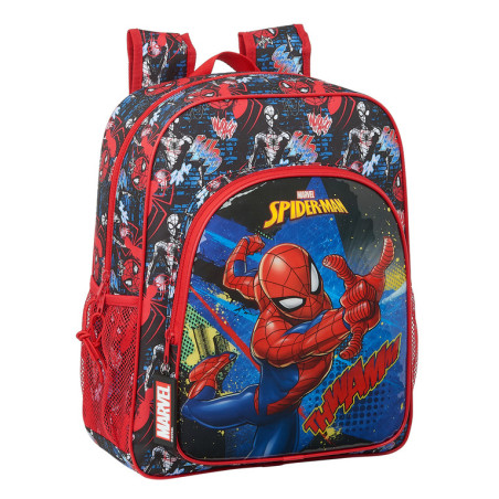 MOCHILA JUNIOR ADAPTABLE SPIDER-MAN "GO HERO" SAFTA21 ENERO 612143640 38*32