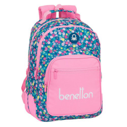 MOCHILA DOBLE ADAPTABLE BENETTON "BLOOMING" SAFTA21 ENERO 612150773 42*32