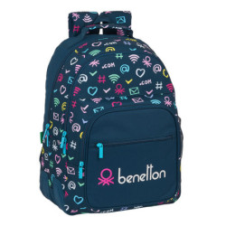 MOCHILA DOBLE ADAPTABLE BENETTON "DOT COM" SAFTA21 ENERO 612151773 42*32