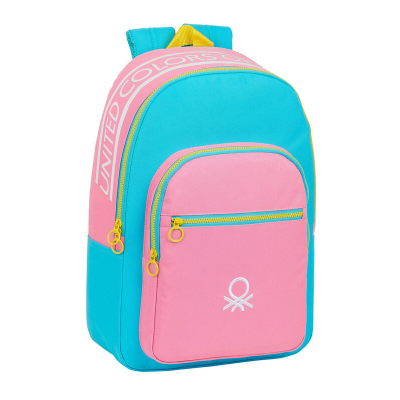 MOCHILA ADAPTABLE BENETTON "COLOR BLOCK" SAFTA21 ENERO 612153876 46*30