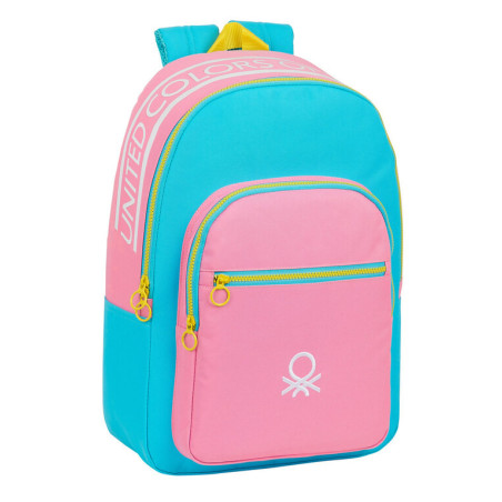 MOCHILA ADAPTABLE BENETTON "COLOR BLOCK" SAFTA21 ENERO 612153876 46*30