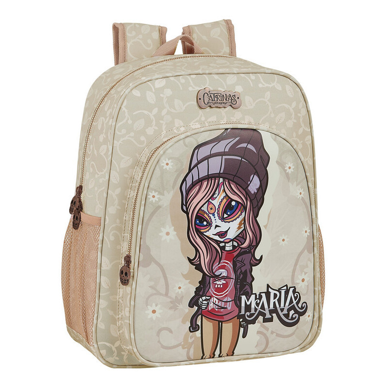 MOCHILA JUNIOR ADAPTABLE CATRINAS "MARIA" SAFTA21 ENERO 612162M640 38*32