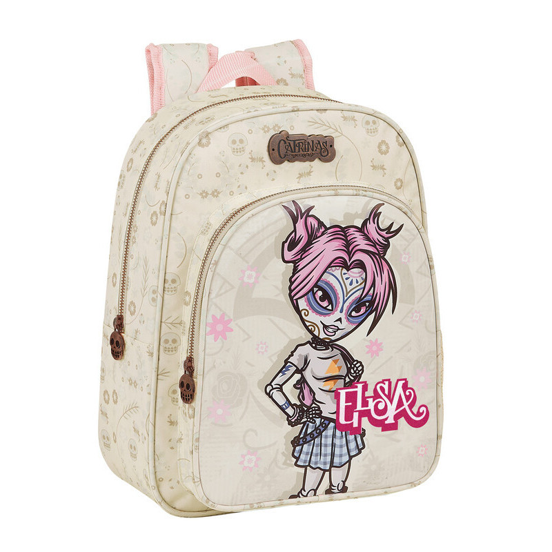 MOCHILA INFANTIL ADAPTABLE CATRINAS "ELSA" SAFTA21 ENERO 612163E185 34*26