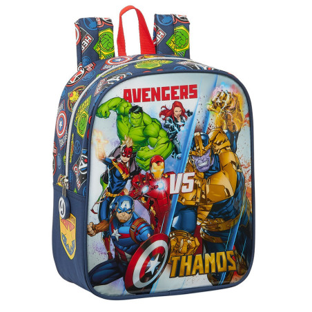 MOCHILA GUARDERIA ADAPTABLE AVENGERS "HEROES VS THANOS" SAFTA21 ENERO 612179232 27*22