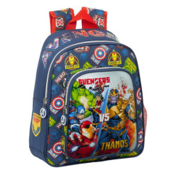MOCHILA INFANTIL ADAPTABLE AVENGERS "HEROES VS THANOS" SAFTA21 ENERO 612179524 33*27