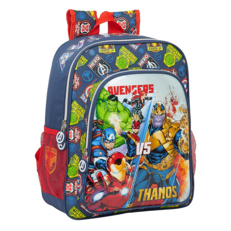 MOCHILA JUNIOR ADAPTABLE AVENGERS "HEROES VS THANOS" SAFTA21 ENERO 612179640 38*32