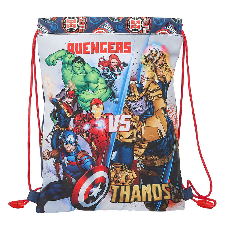SACO PLANO JUNIOR AVENGERS "HEROES VS THANOS" SAFTA21 ENERO 612179855 34*26