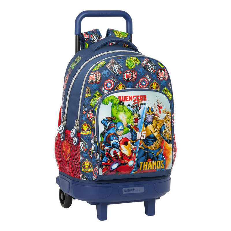 MOCHILA GRANDE C/RUEDAS COMPACT EXTRAIBLE AVENGERS "HEROES VS THANOS" SAFTA21 ENERO 612179918 45*33