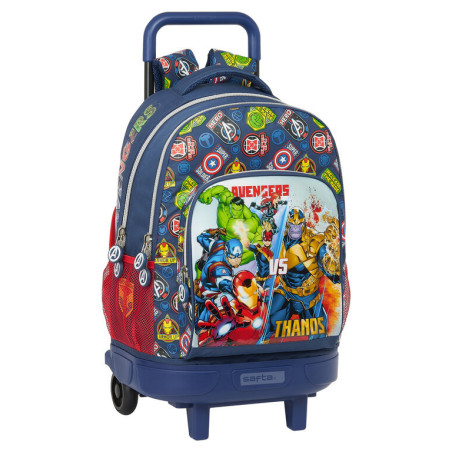 MOCHILA GRANDE C/RUEDAS COMPACT EXTRAIBLE AVENGERS "HEROES VS THANOS" SAFTA21 ENERO 612179918 45*33