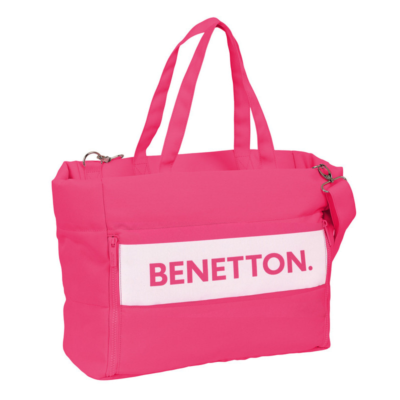 BOLSO CON BOLSILLO PARA PORTATIL 14,1'' BENETTON "RASPBERRY" SAFTA23 ENERO 642316293