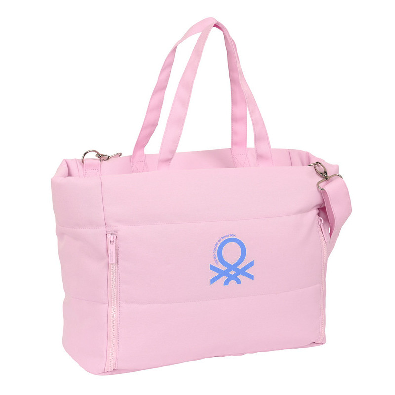 BOLSO CON BOLSILLO PARA PORTATIL 14,1'' BENETTON "PINK" SAFTA23 ENERO 642314293
