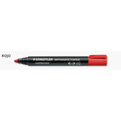 MARCD. STAEDTLER LUMOCOLOR 352 REDONDA ROJO C/10U ^