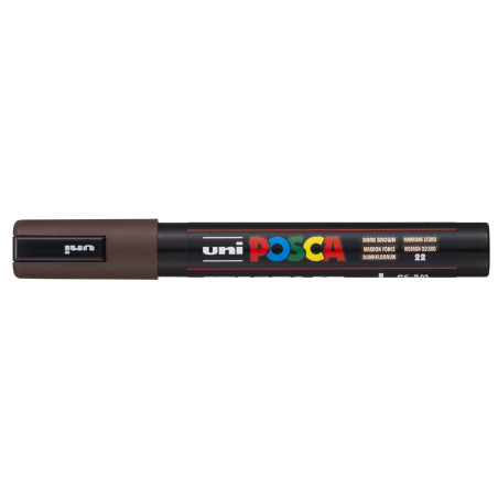 MARCADOR UNI-BALL POSCA PC-5M PUNTA REDONDA 1,8-2,5MM MARRON OSCURO -22- 300046000