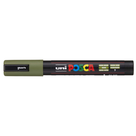 MARCADOR UNI-BALL POSCA PC-5M PUNTA REDONDA 1,8-2,5MM VERDE KAKI -7- 300053000