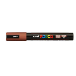 MARCADOR UNI-BALL POSCA PC-5M PUNTA REDONDA 1,8-2,5MM CASTAÑA -20- 305201000