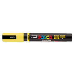 MARCADOR UNI-BALL POSCA PC-5BR AMARILLO -2- PUNTA MEDIA SEMIFLEXIBLE 1-4MM