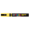 MARCADOR UNI-BALL POSCA PC-5BR AMARILLO -2- PUNTA MEDIA SEMIFLEXIBLE 1-4MM