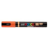MARCADOR UNI-BALL POSCA PC-5BR NARANJA -4- PUNTA MEDIA SEMIFLEXIBLE 1-4MM