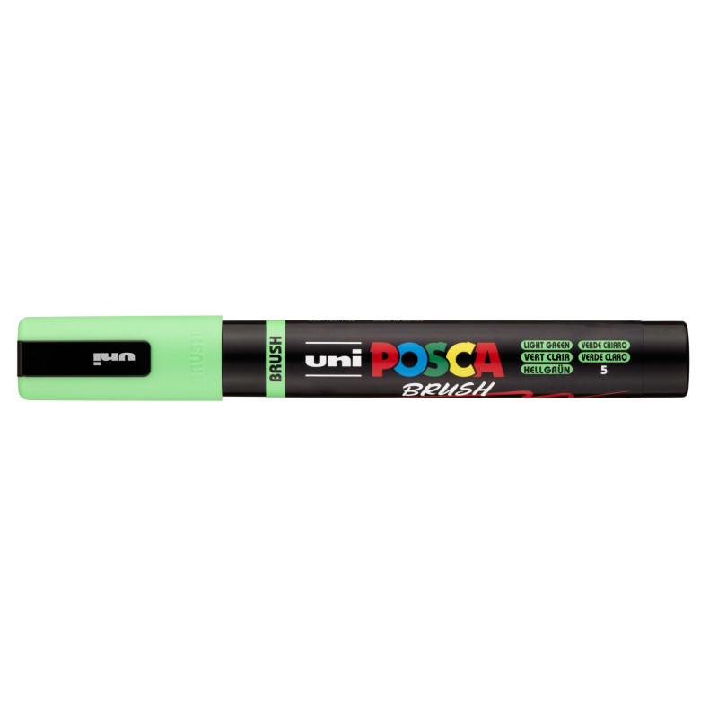 MARCADOR UNI-BALL POSCA PC-5BR VERDE CLARO -5- PUNTA MEDIA SEMIFLEXIBLE 1-4MM