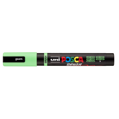 MARCADOR UNI-BALL POSCA PC-5BR VERDE CLARO -5- PUNTA MEDIA SEMIFLEXIBLE 1-4MM