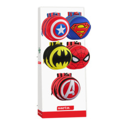 RELLENO EXPOSITOR 945 MOCHILAS REDONDAS 3D SURT. SUPER HEROES SAFTA23 ENERO 642296912