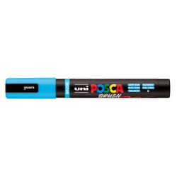 MARCADOR UNI-BALL POSCA PC-5BR AZUL CLARO -8- PUNTA MEDIA SEMIFLEXIBLE 1-4MM