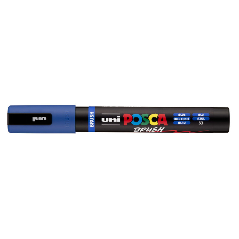 MARCADOR UNI-BALL POSCA PC-5BR AZUL -33- PUNTA MEDIA SEMIFLEXIBLE 1-4MM