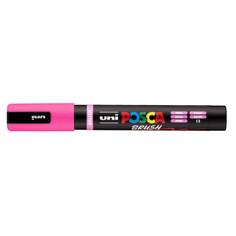 MARCADOR UNI-BALL POSCA PC-5BR ROSA -13- PUNTA MEDIA SEMIFLEXIBLE 1-4MM