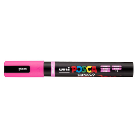 MARCADOR UNI-BALL POSCA PC-5BR ROSA -13- PUNTA MEDIA SEMIFLEXIBLE 1-4MM