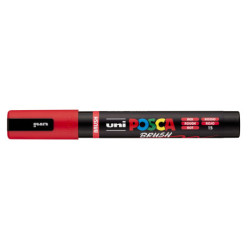 MARCADOR UNI-BALL POSCA PC-5BR ROJO -15- PUNTA MEDIA SEMIFLEXIBLE 1-4MM