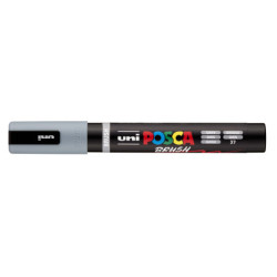 MARCADOR UNI-BALL POSCA PC-5BR GRIS -37- PUNTA MEDIA SEMIFLEXIBLE 1-4MM