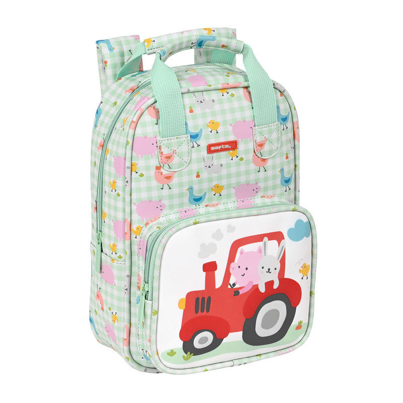 MOCHILA INFANTIL CON ASAS FACIL LIMPIEZA PREESCOLAR "GRANJA" SAFTA22 VAC 642292765
