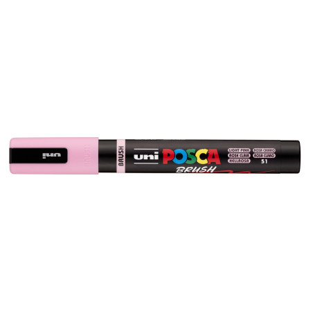 MARCADOR UNI-BALL POSCA PC-5BR ROSA CLARO -51- PUNTA MEDIA SEMIFLEXIBLE 1-4MM