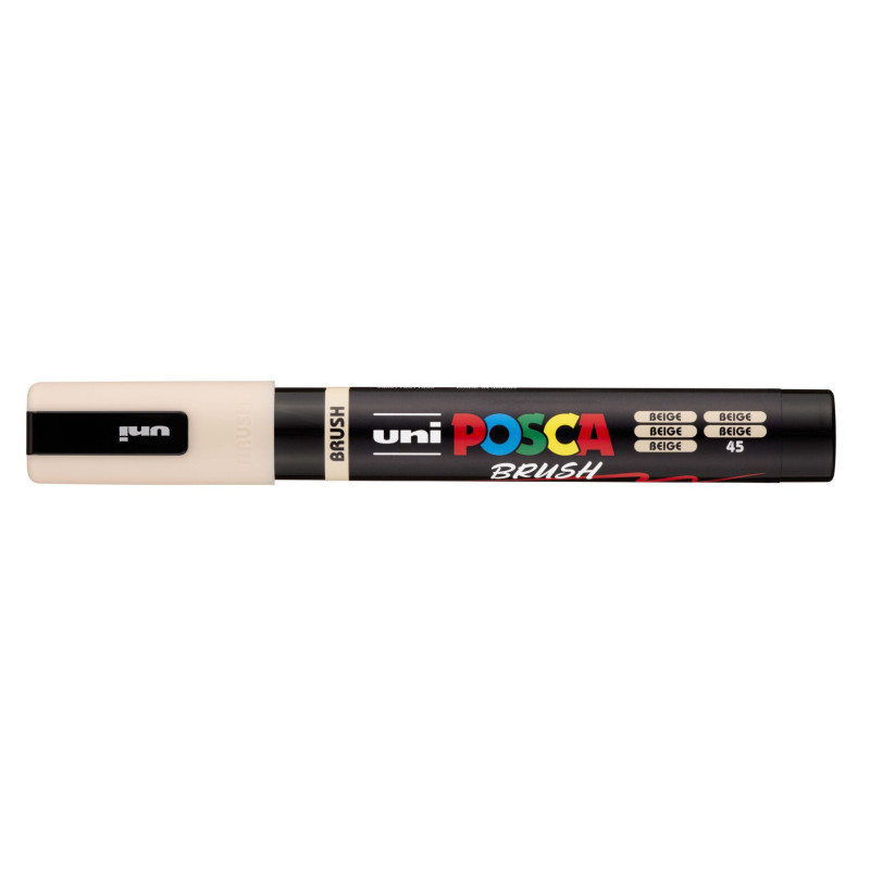 MARCADOR UNI-BALL POSCA PC-5BR BEIGE -45- PUNTA MEDIA SEMIFLEXIBLE 1-4MM