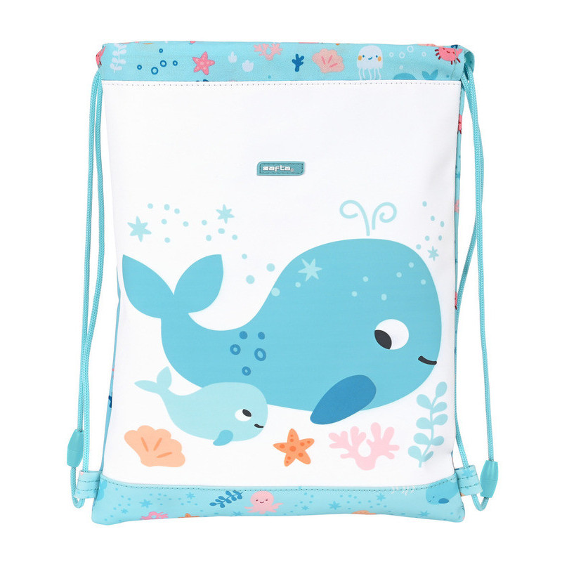 SACO PLANO JUNIOR FACIL LIMPIEZA PREESCOLAR "BALLENITA" SAFTA22 VAC 642289855