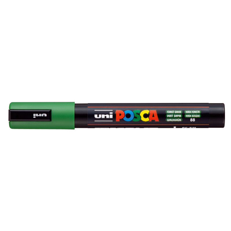 MARCADOR UNI-BALL POSCA PC-5M PUNTA REDONDA 1,8-2,5MM VERDE BOSQUE -88- 319418000