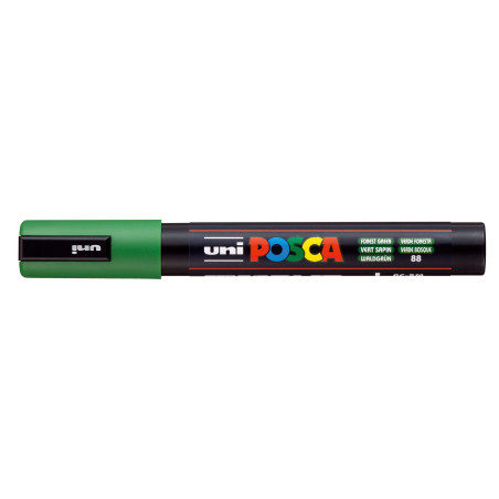 MARCADOR UNI-BALL POSCA PC-5M PUNTA REDONDA 1,8-2,5MM VERDE BOSQUE -88- 319418000