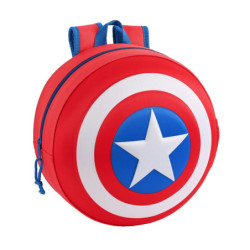 MOCHILA 3D REDONDA CAPITAN AMERICA SAFTA23 ENERO 642269358