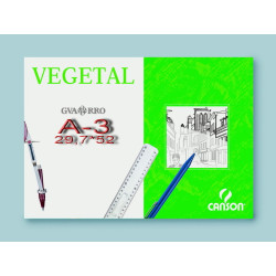 PAPEL VEGETAL CANSON GUARRO  90/95 LAMINA A-3  29,7*42 C/250H 200406244