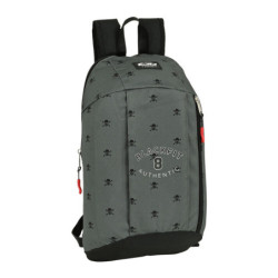 MINI MOCHILA BOLSILLO VERTICAL RECICLAB. BLACKFIT8 "SKULL" 642241821 39*22 SAFTA22