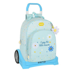 MOCHILA 305+CARRO EVOLUTION RECICLABLE BLACKFIT8 "DAISIES" 642240860 42*32 SAFTA22