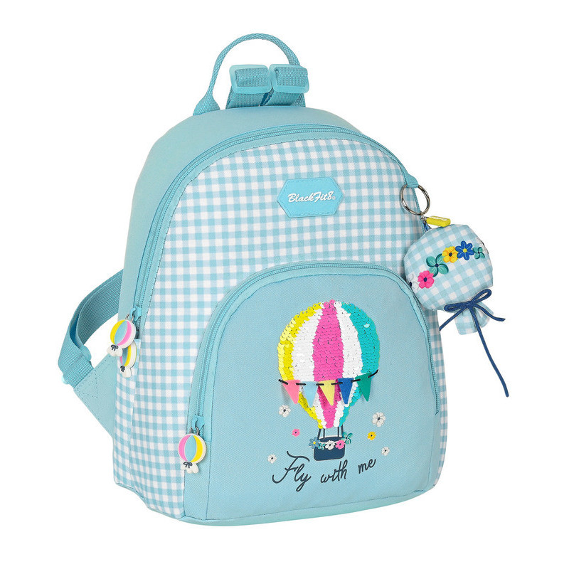 MINI MOCHILA RECICLABLE BLACKFIT8 "FLY WITH ME" 642239846 30*25 SAFTA22