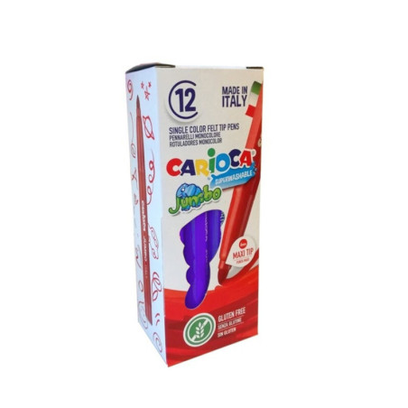 ROTULADOR CARIOCA JUMBO VIOLETA CAJA 12U 40130/09