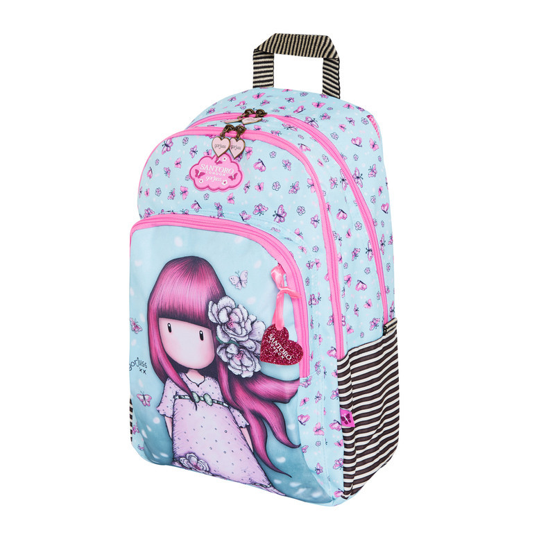 MOCHILA 3 CREMA GORJUSS S&B CHERRY BLOSSOM SAFTA21 ENERO 802GJ09 45*29