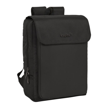 MOCHILA CON SOLAPA PORTATIL 13,3''+USB SAFTA BUSINESS "BLACK" SAFTA26 642200359 39X29 UNIDAD